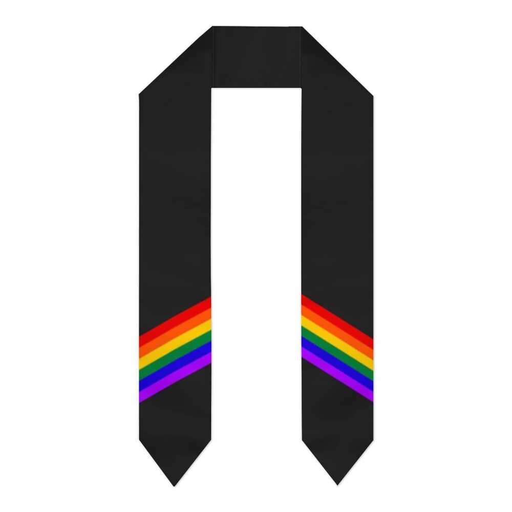 2775 LGBT Rainbow Graduation Stole,Class of 2025 Graduation Sash Scarf,Gift